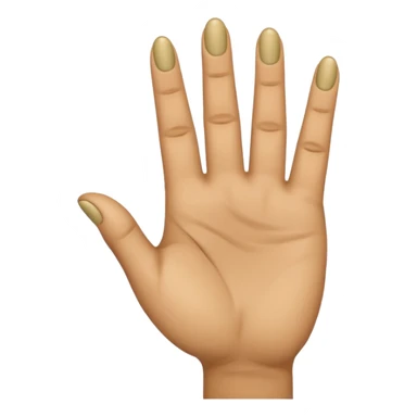 Fingering hand emoji where the first and fourth finger are folded, second and third finger are extended sticker
