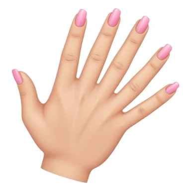 A hand emoji where your pinky finger my finger and your ring finger are sticking down but your other fingers are sticking up sticker