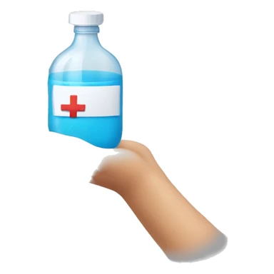 A HAND WITH vaccine sticker