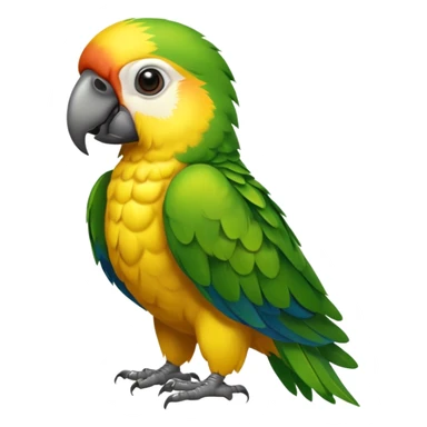 Perroquet qui est de face  sticker