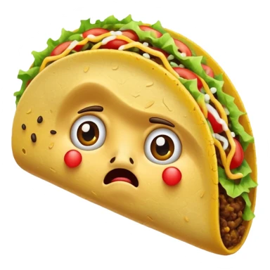 Devastated sad crying taco sticker
