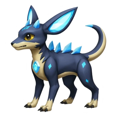 Manectric-Electrike-Lucio-Cubone-Umbreon-Marowak-Draco-Fakémon-hybrid-creature (full body), 4 legs sticker