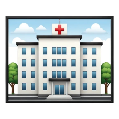 HOSPITAL desde fuera sin cuadro  sticker