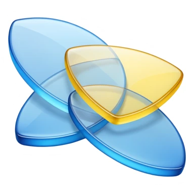 two overlapping sticker