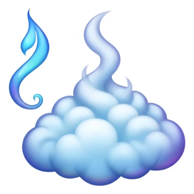 genie with smoke. sticker