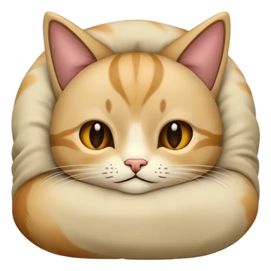 Gato bege dormindo  sticker