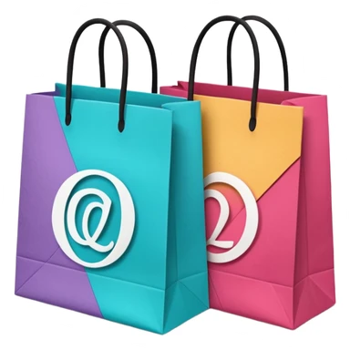 sephora and lululemon shopping bags sticker