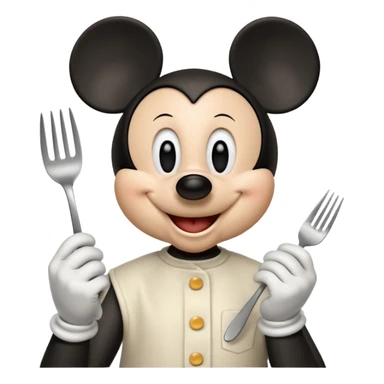 Mickey mouse breakfast sticker