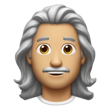 hombre blanco de 53 años con el pelo canoso sticker