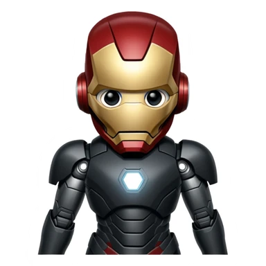 james rhodes black iron man from  from civil war sticker