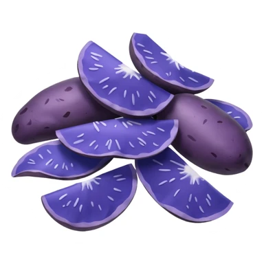 blue potato chips sticker