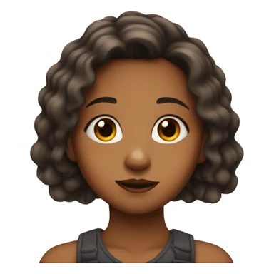 girl with scar on chin sitting sticker