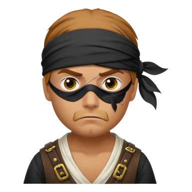 Irritated pirate sticker