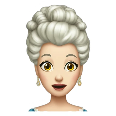 shocked Marie Antoinette sticker