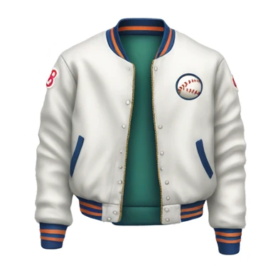a baseball jacket piece of clothes item only sticker