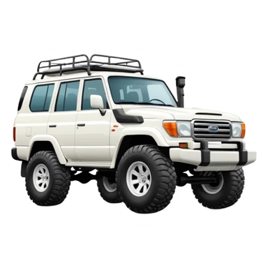 white land cruiser  sticker