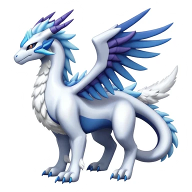 Kyurem-reshiram-dialga-suicune-hybrid, full body sticker