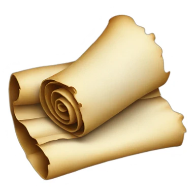  a scroll of parchment with a pile of salt sticker
