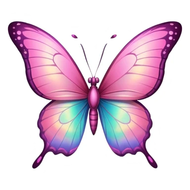 Really pretty magical pink butterfly sticker
