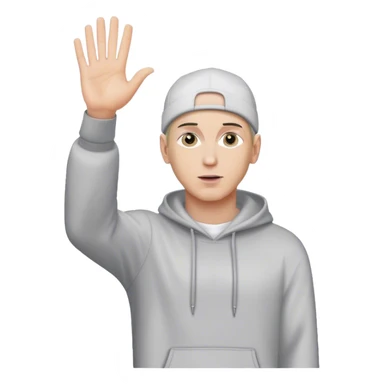 Eminem waving sticker