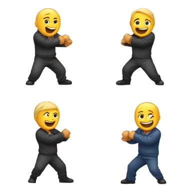 Four on the left, one on the right, tug-of-war sticker