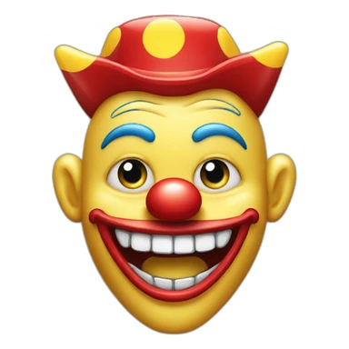 Clown avec des grillz en diamant sticker