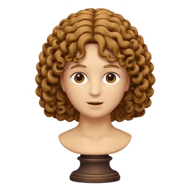 wig on statue sticker