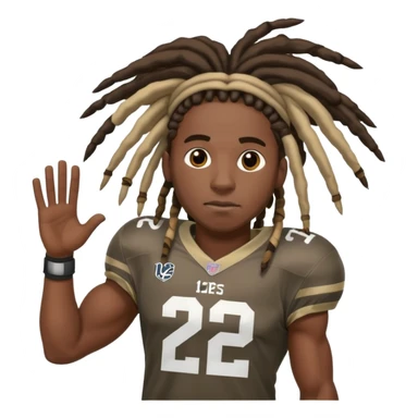 African-American with dreads CU football player number 12 sticker