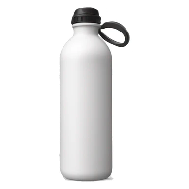 white water bottle with handle on top sticker