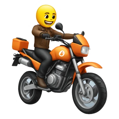 a motorbike doing wheeling sticker