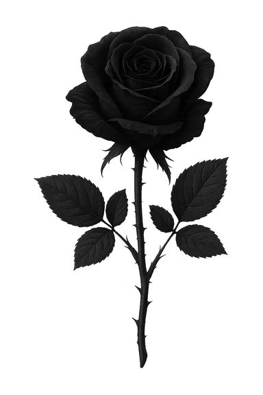goth flower object remove background    sticker