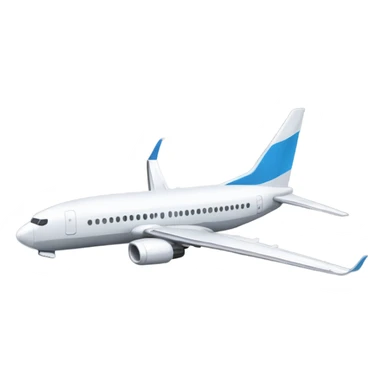 Boeing 737 flying  sticker