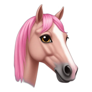 fleabitten arabian horse pink snip on nose sticker