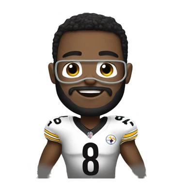 Steelers football player  sticker