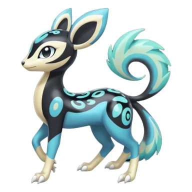 Meloetta-Nargacuga-Pokémon-Fakémon-creature sticker