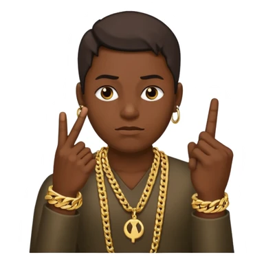 Middle finger mean mugging sticker