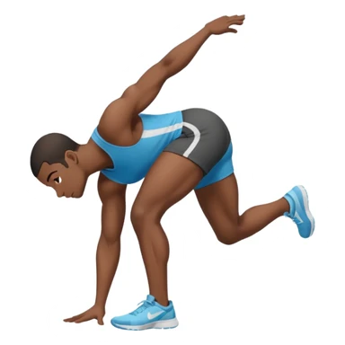 black person bending over sticker