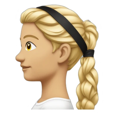 Drapeau profil gauche d’une tête noire dite tête de Maure, coiffée d’un bandeau blanc. sticker