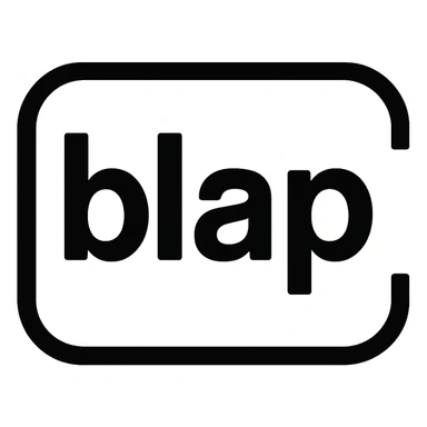 the GLOCK logo, except the letters say "blap" sticker