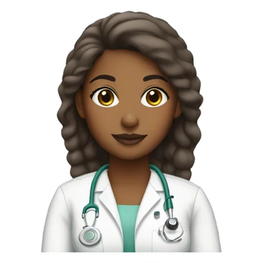 brown girl surgical tech sticker