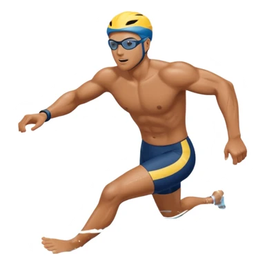 Swim bike run sticker