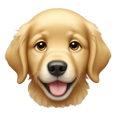 Golden retriever pup sticker