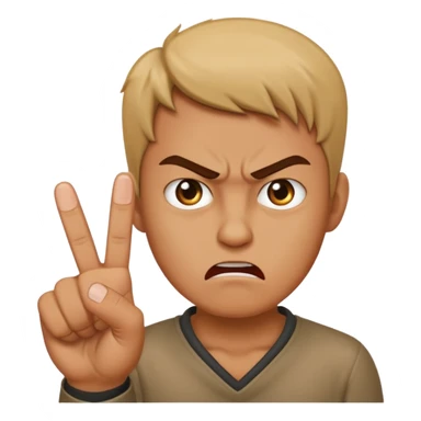 Someone sticking out the middle finger  sticker