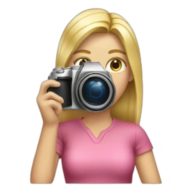 photographer blond sticker
