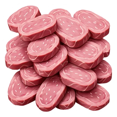 van gogh pink SPAM  meat flowers landscape sticker