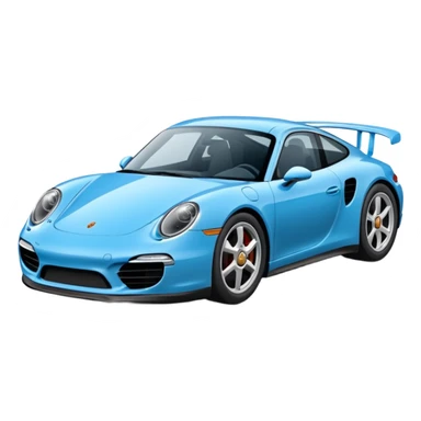 Voiture Porsche bleue sticker