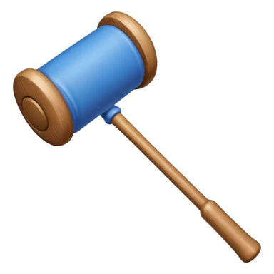 create a blue croquet mallet sticker