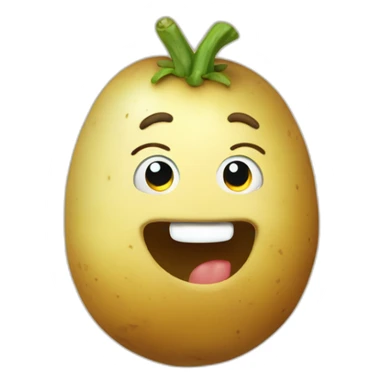 Happy potato sticker