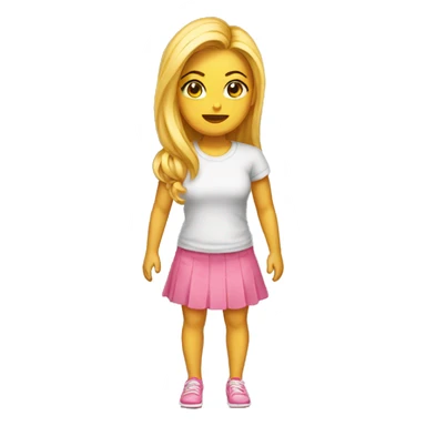 um emoji feminino segurando roupas sticker