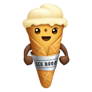 Burritos and ice cream and dumbbells sticker
